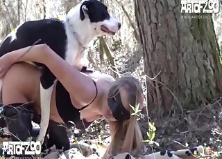 Doggy style romp with a blond-haired beauty