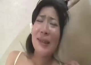 Virgin from Japan gets fucked by a kinky dog